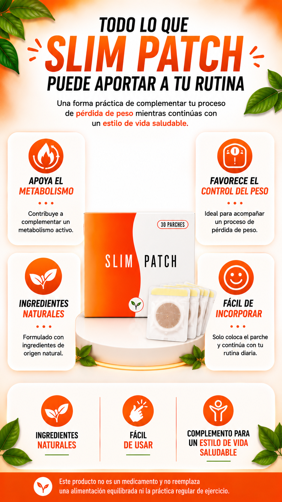 PROMO 2x1 Caja de Slim Patch: 60 Parches Adelgazantes