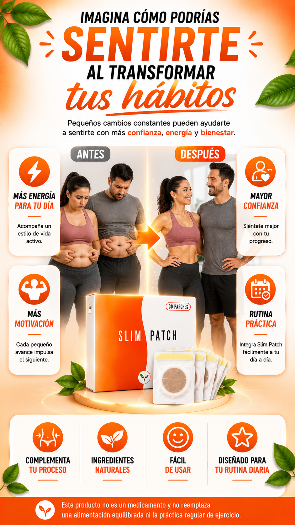 PROMO 2x1 Caja de Slim Patch: 60 Parches Adelgazantes